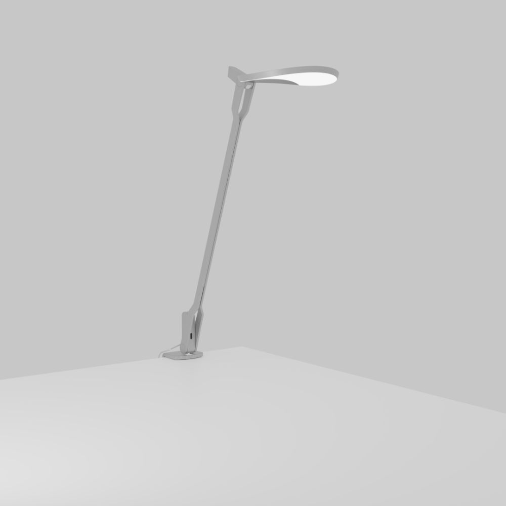 Koncept Lighting SPY-SIL-PRA-2CL Splitty Pro Gen 2 Desk Lamp with two-piece desk clamp, Silver